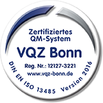 Zertifikat der VQZ Bonn GmbH